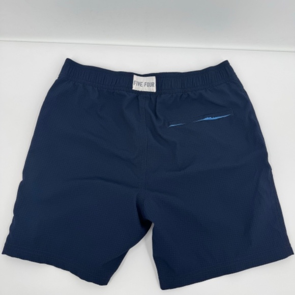 Five Four Swim Trunks Men 32 Blue Shorts Mesh Lined Elastic Drawstring Beach - Picture 4 of 15